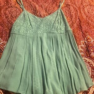 Elegant teal Lace Women's Top